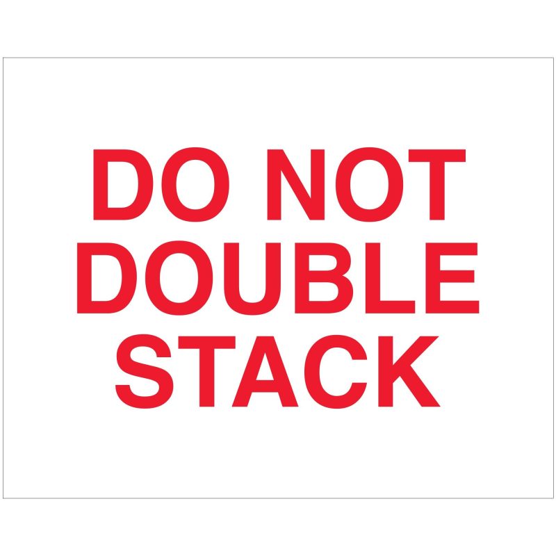 8 x 10 do not double stack labels dl1626