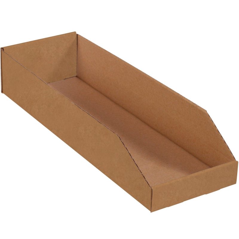 8 x 24 x 4 12 kraft bin boxes binmt824k