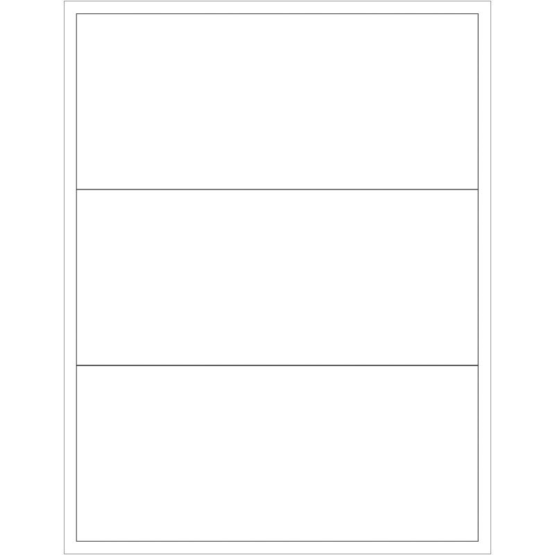 8 x 3 12 white rectangle laser labels ll134