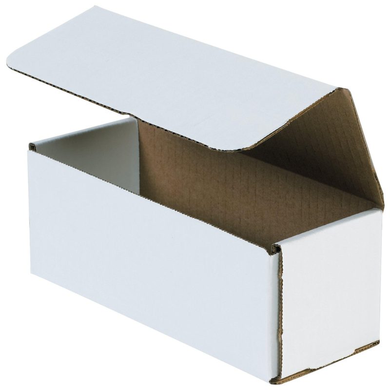 8 x 3 x 3 white corrugated mailers m833