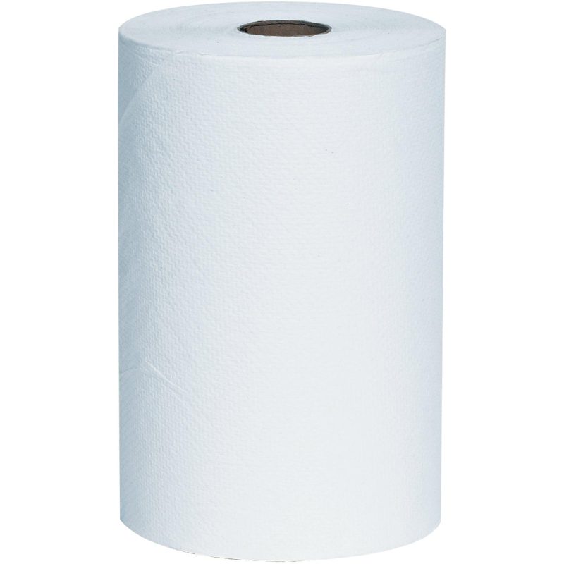 8 x 350 white hard wound roll towels ttwrt