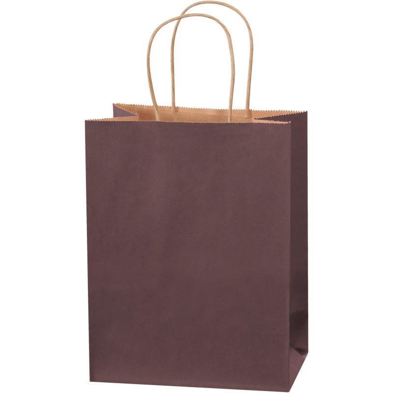 8 x 4 12 x 10 14 brown tinted shopping bags bgs103br