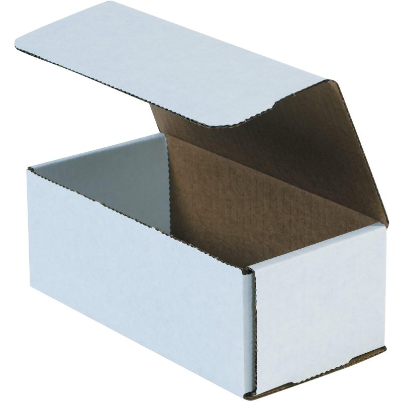 8 x 4 x 3 white corrugated mailers m843