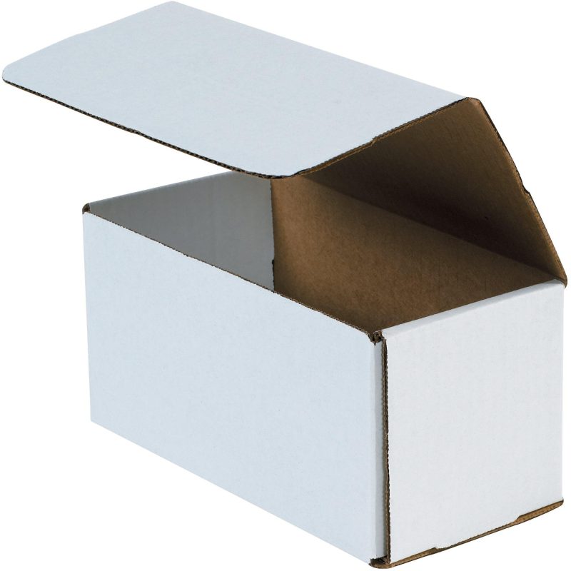 8 x 4 x 4 white corrugated mailers m844