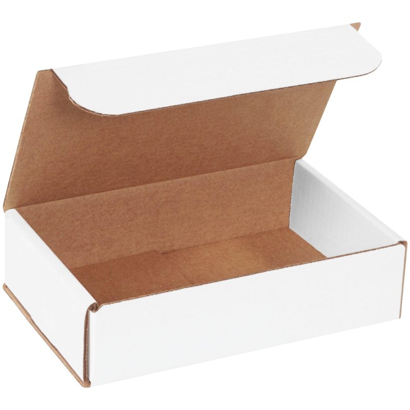 8 x 5 x 2 white corrugated mailers m852