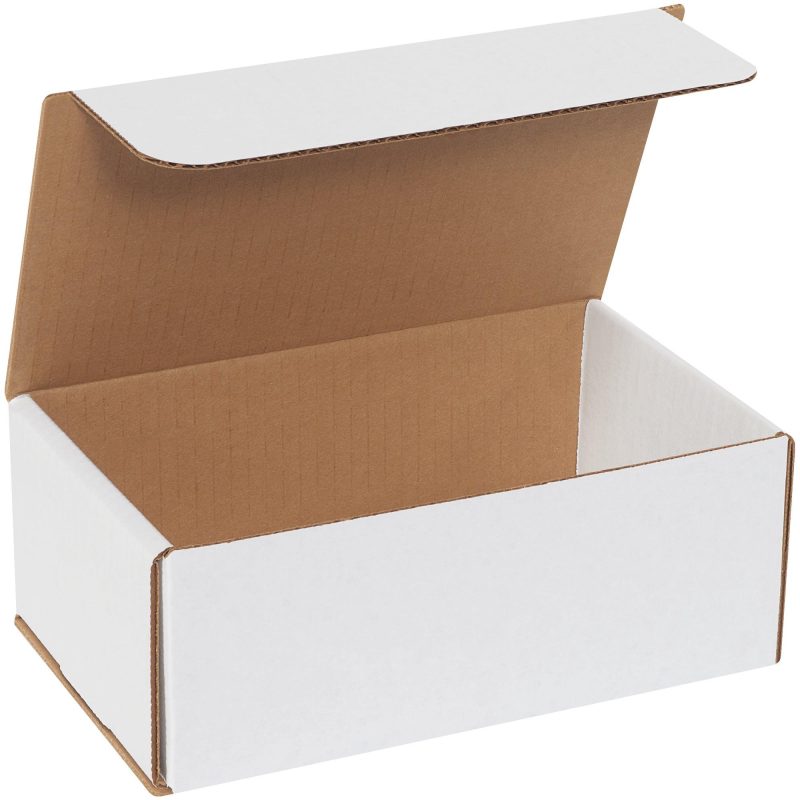 8 x 5 x 3 white corrugated mailers m853