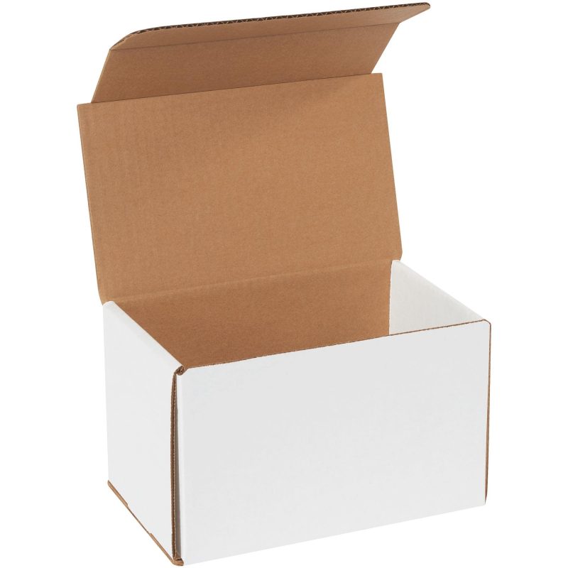 8 x 5 x 5 white corrugated mailers m855