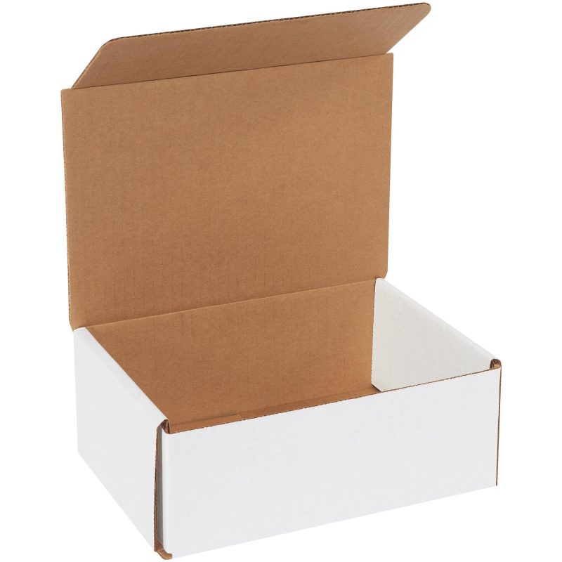 8 x 6 x 3 white corrugated mailers m863