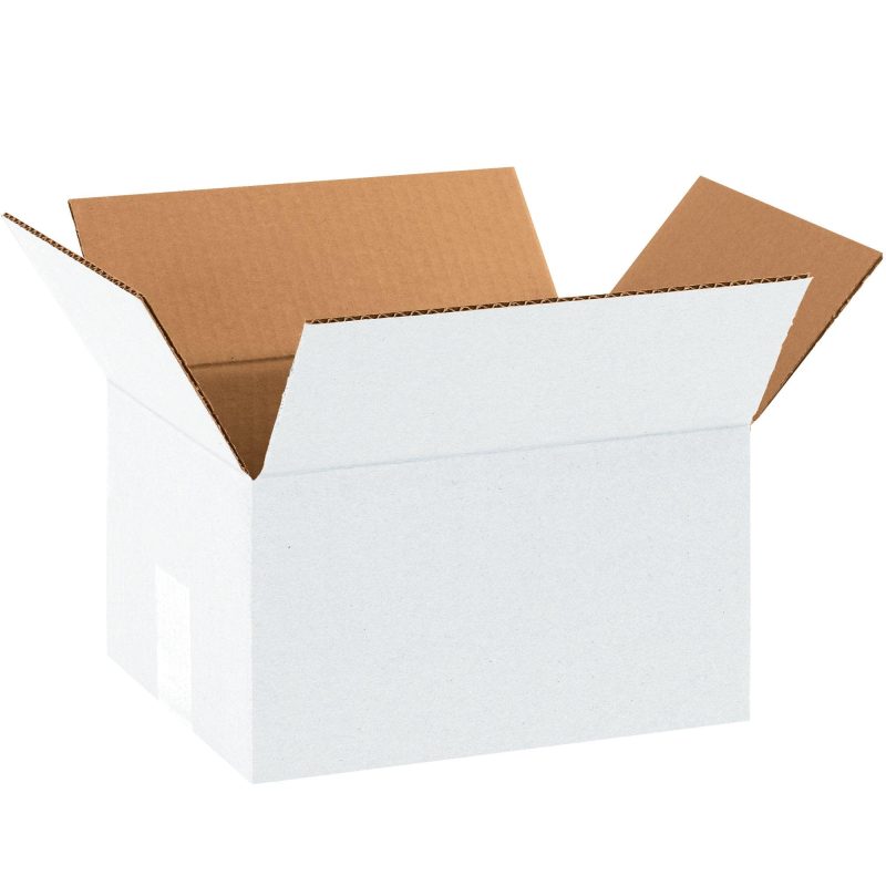 8 x 6 x 4 white corrugated boxes 864w