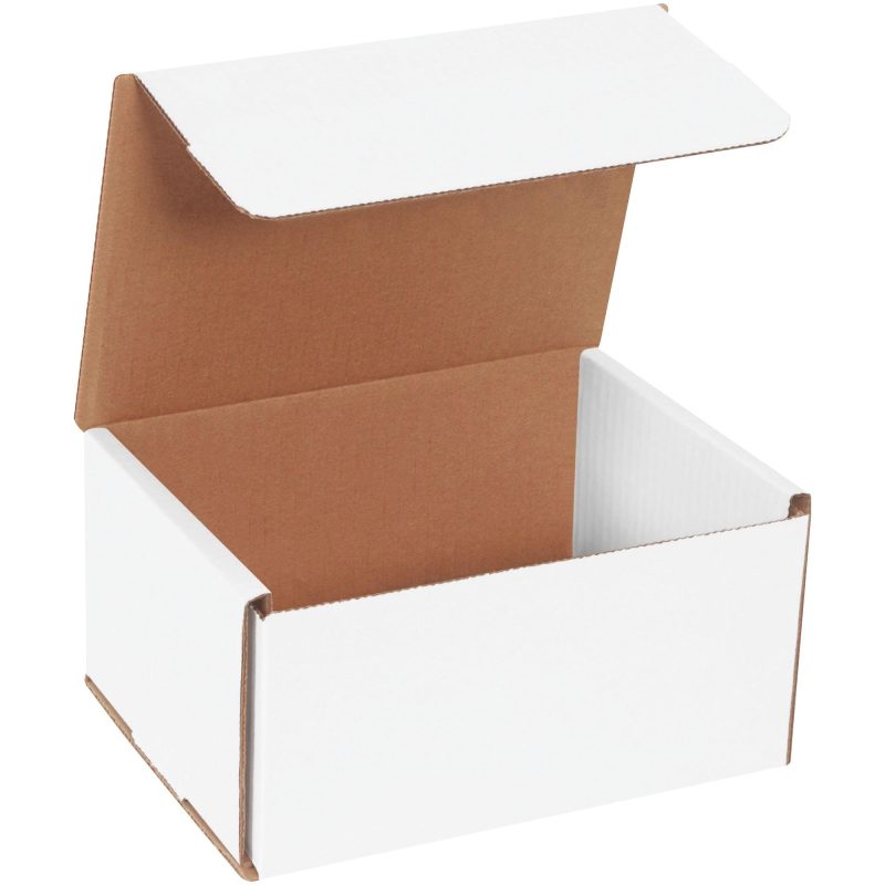 8 x 6 x 4 white corrugated mailers m864