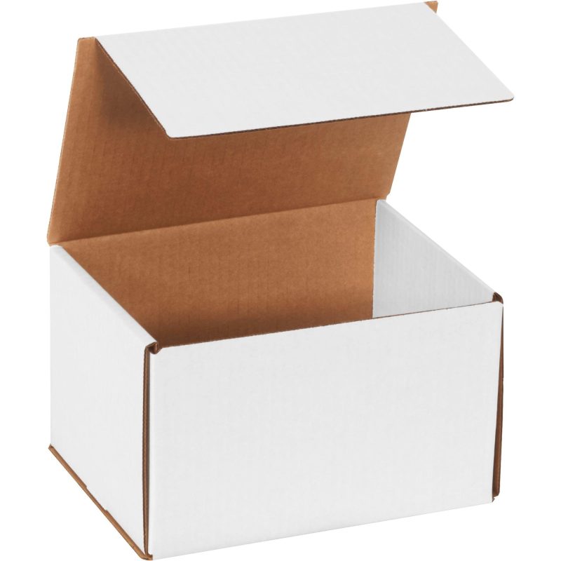 8 x 6 x 5 white corrugated mailers m865