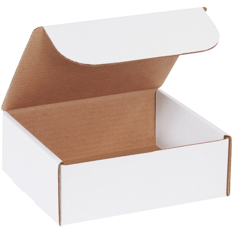 8 x 7 x 3 white literature mailers ml873