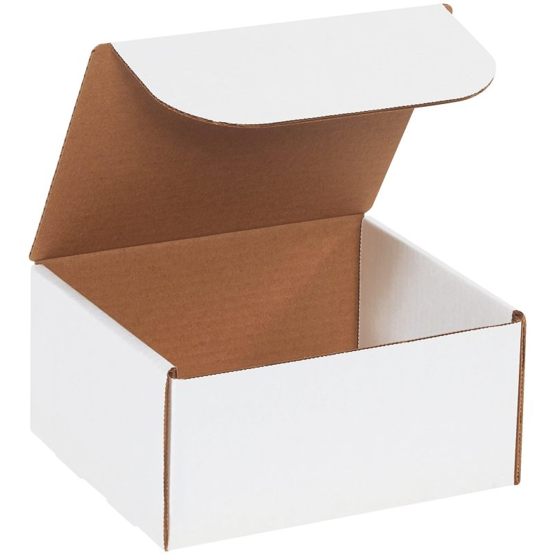 8 x 7 x 4 white literature mailers ml874