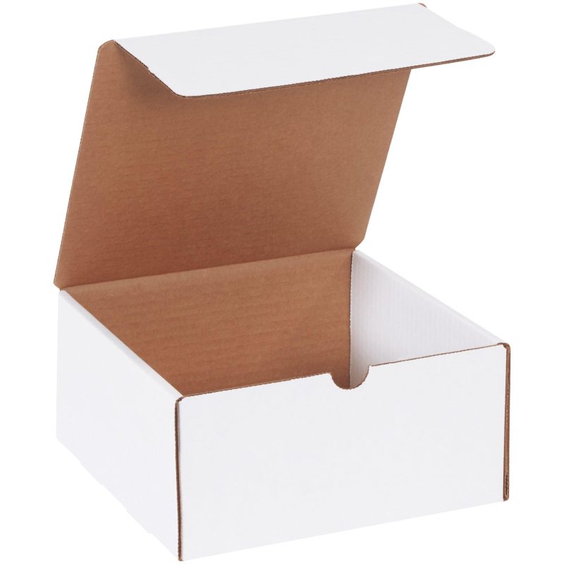 8 x 8 x 4 white literature mailers ml884