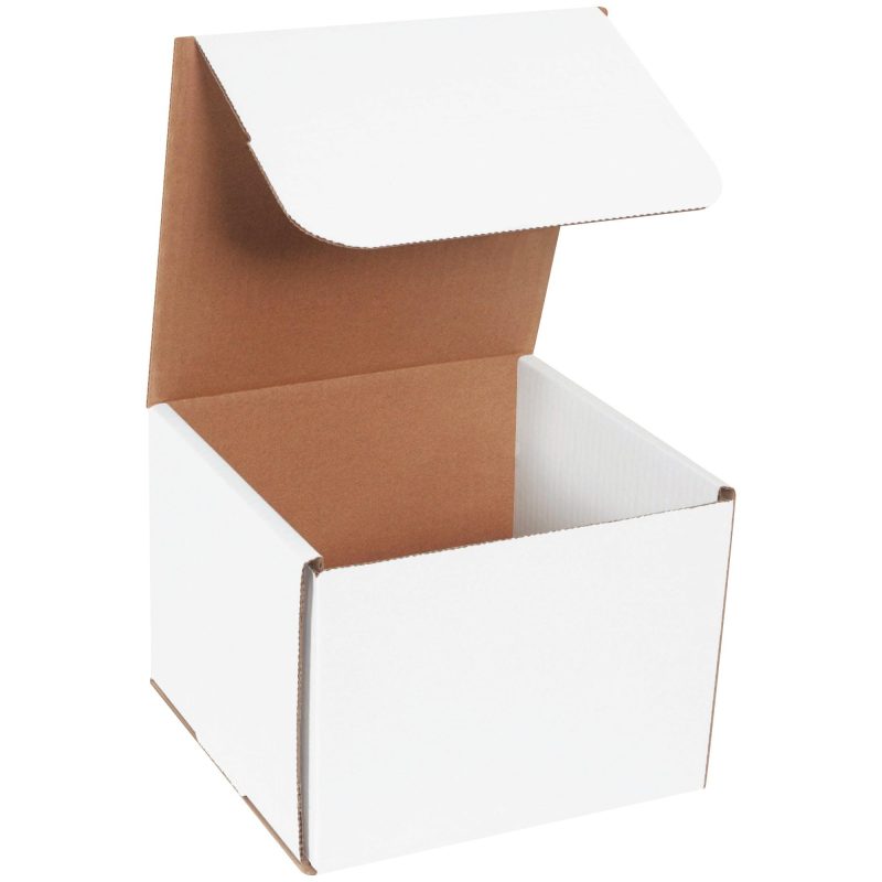 8 x 8 x 6 white corrugated mailers m886