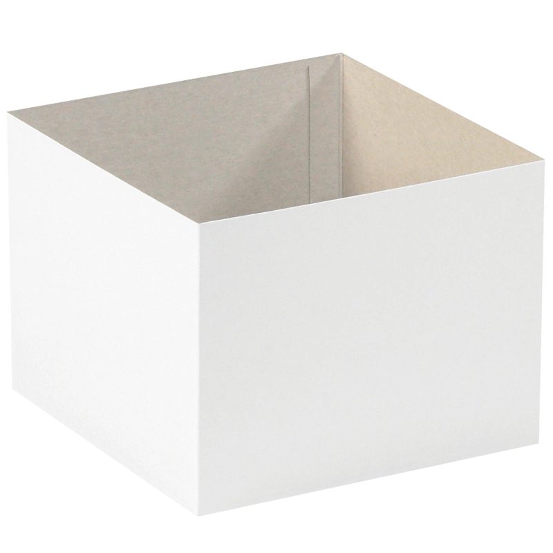 8 x 8 x 6 white deluxe gift box bottoms dgb886w