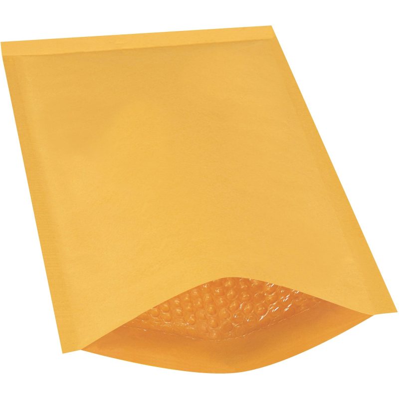 9 12 x 14 12 kraft 25 pack 4 heat seal bubble mailers b85725pk