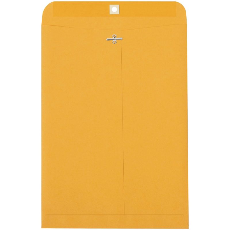 9 14 x 14 12 kraft clasp envelopes en1018