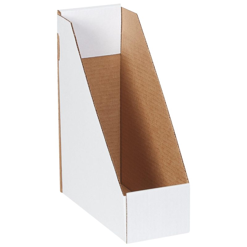 9 14 x 4 x 12 white magazine file boxes mdis105