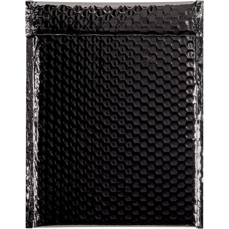 9 x 11 12 black glamour bubble mailers gbm0911bk