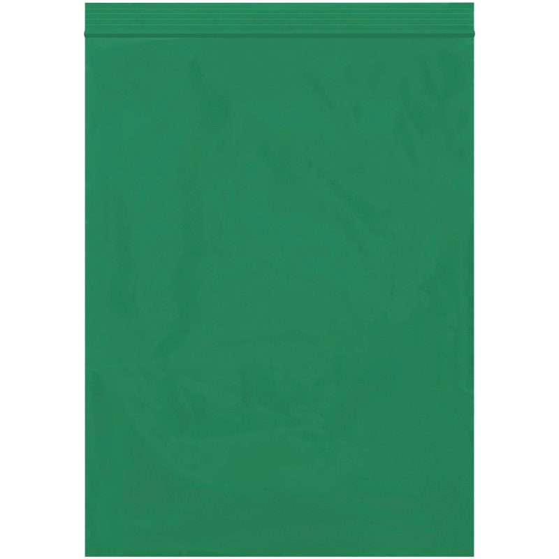 9 x 12 2 mil green reclosable poly bags pb3645g