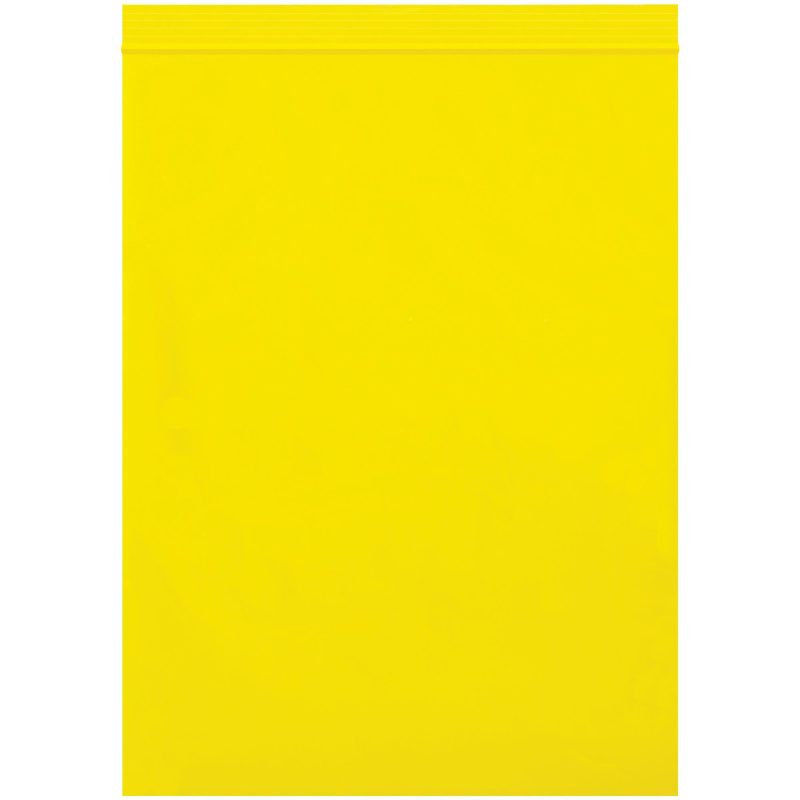 9 x 12 2 mil yellow reclosable poly bags pb3645y