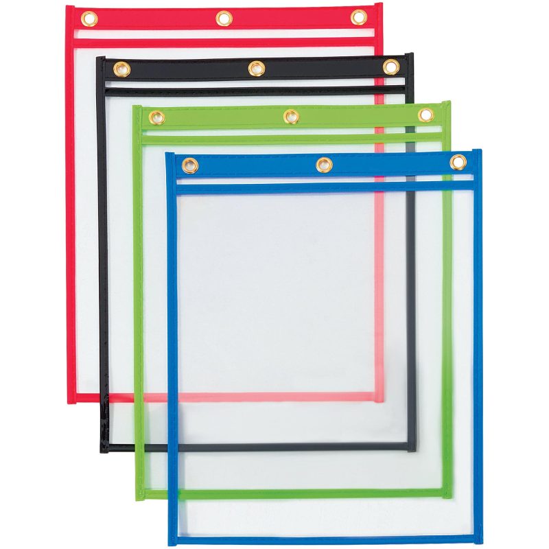 9 x 12 heavy weight job ticket holders assorted colors jth151