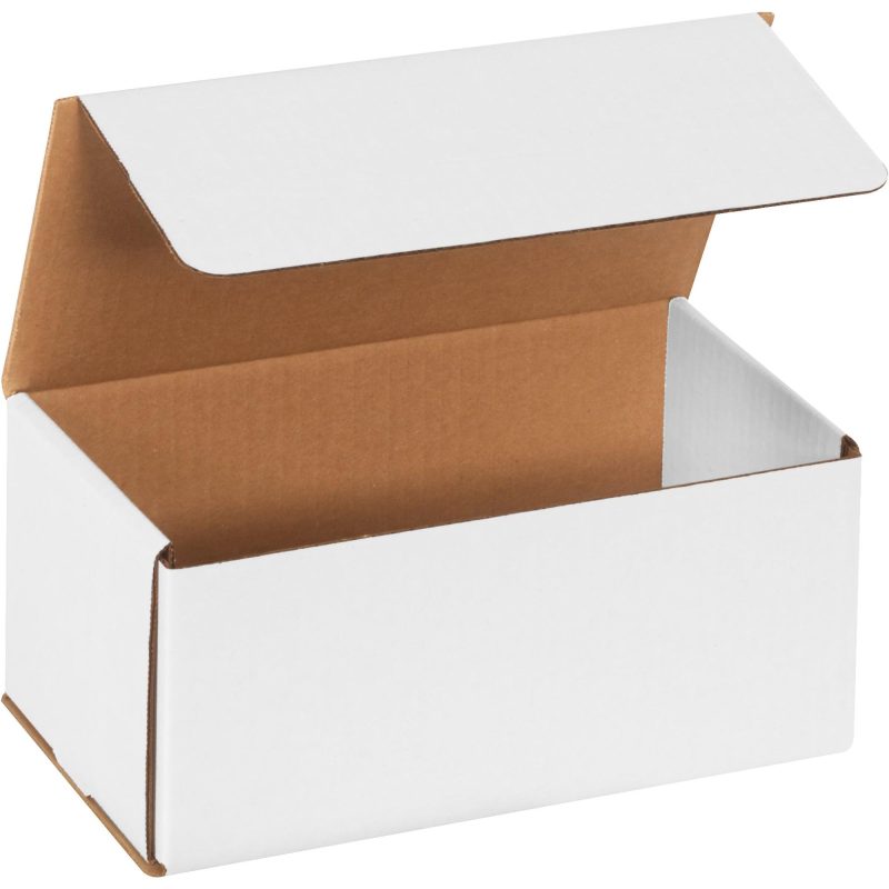 9 x 5 x 4 white corrugated mailers m954