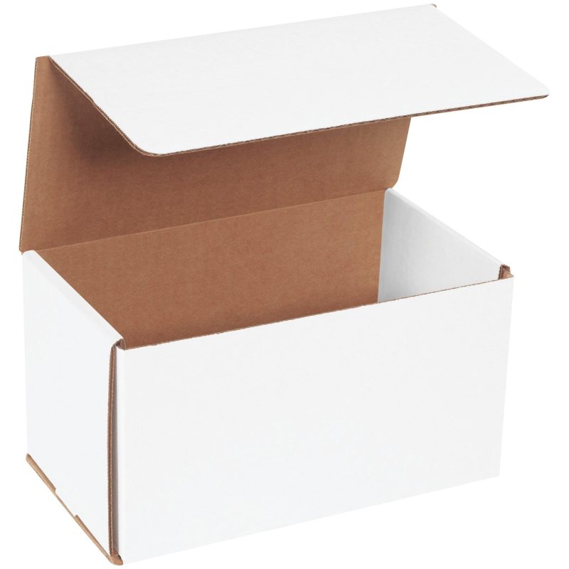 9 x 5 x 5 white corrugated mailers m955