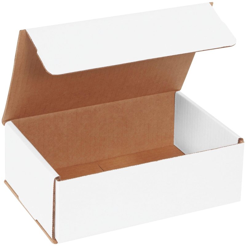 9 x 6 x 3 white corrugated mailers m963