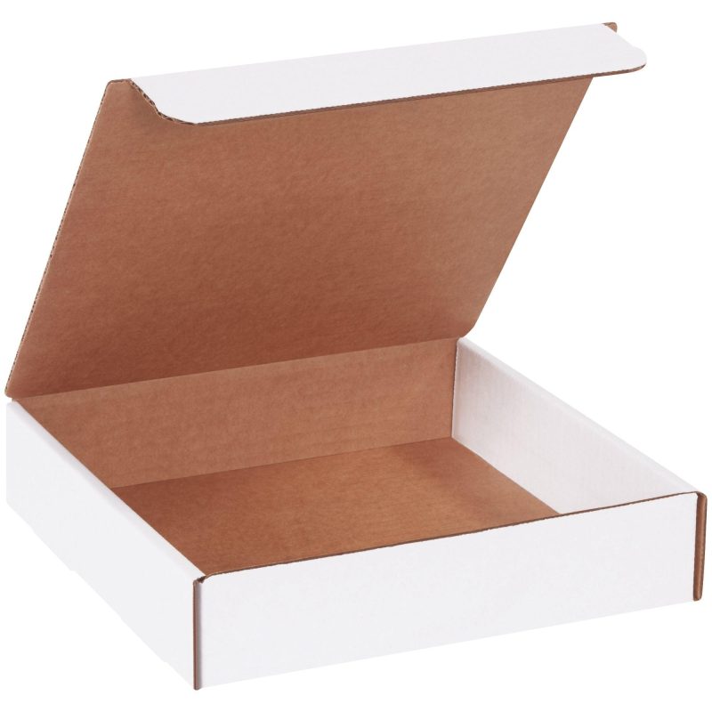 9 x 9 x 2 white literature mailers ml992