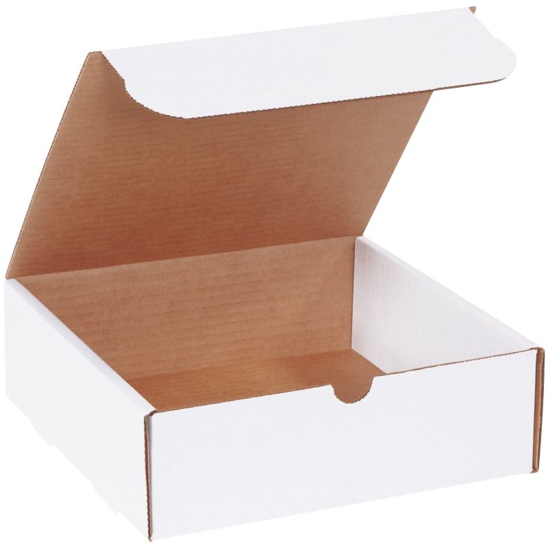 9 x 9 x 3 white literature mailers m993