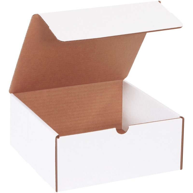 9 x 9 x 4 white literature mailers ml994