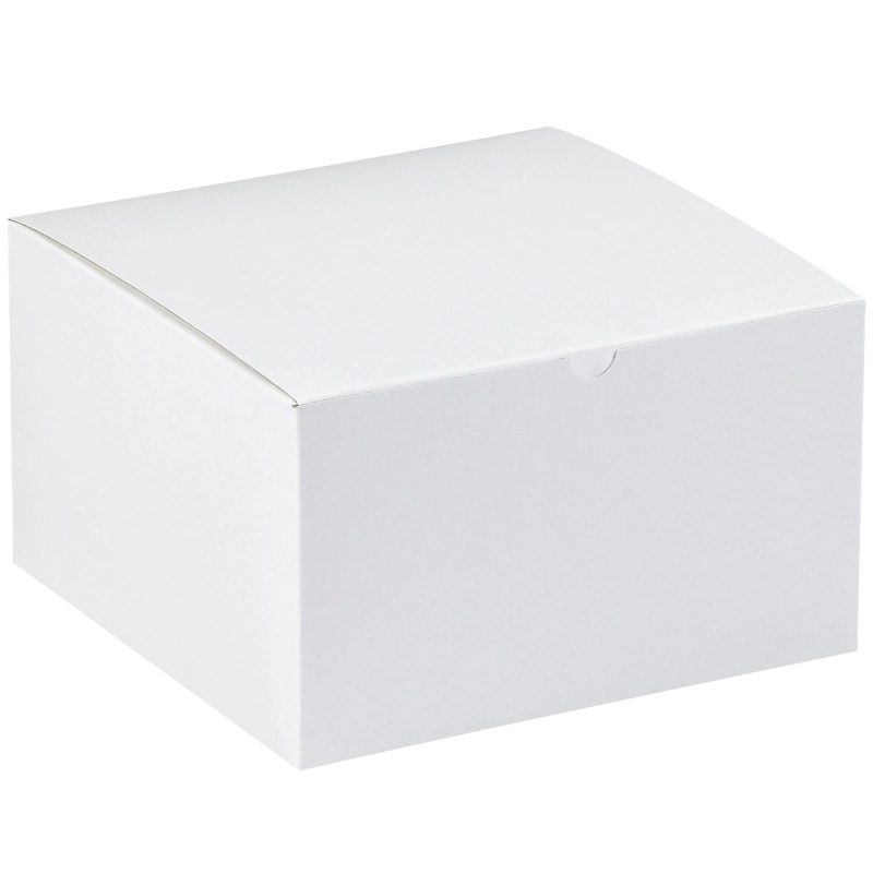 9 x 9 x 5 12 white gift boxes gb995