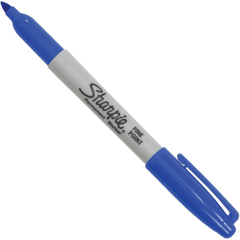 blue sharpie r fine point markers mk301be