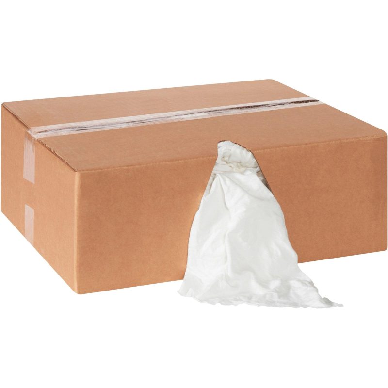 box of rags premium white t shirt 10 lb box br105