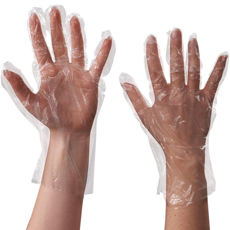 clear poly gloves 1 mil glv2220