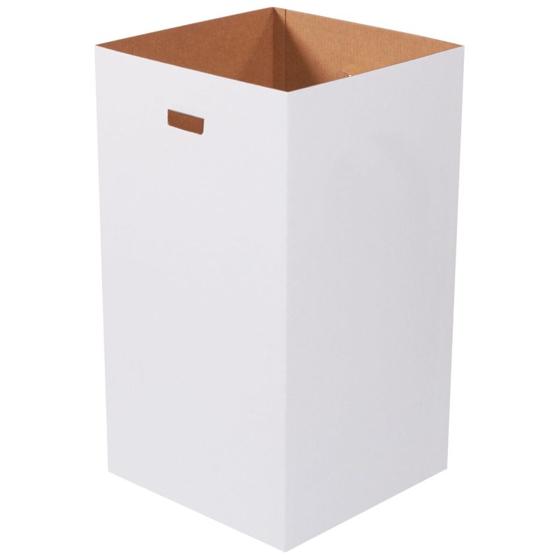 corrugated trash can plain 50 gallon crr50