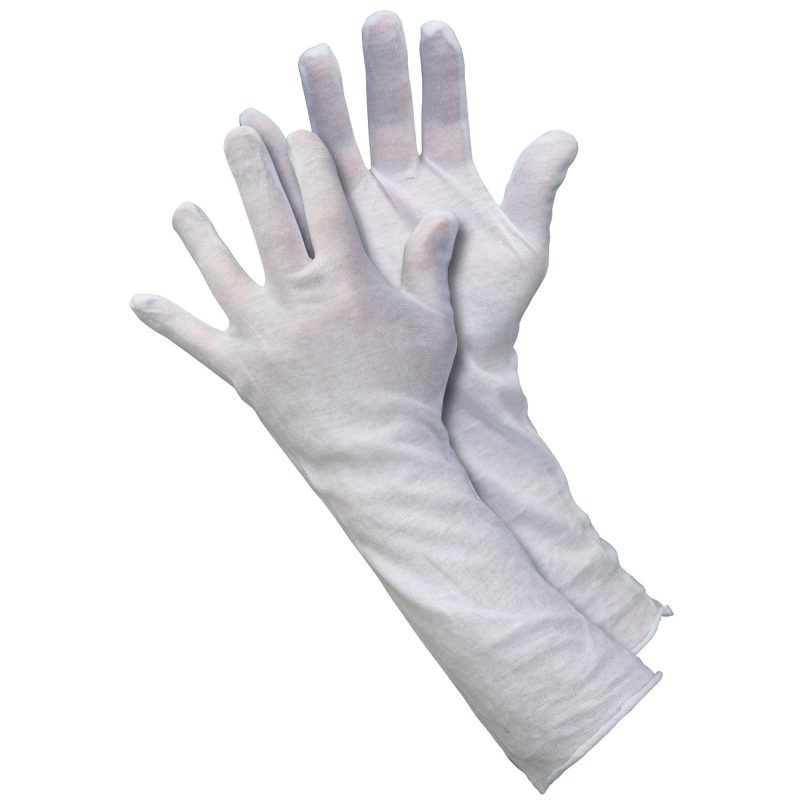 cotton inspection ext cuff gloves 2 5 oz large glv1050l