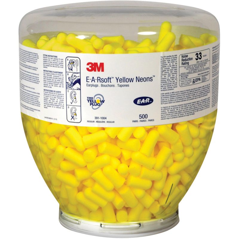 e a rsofttm yellow neonstm earplugs refill ocs1140