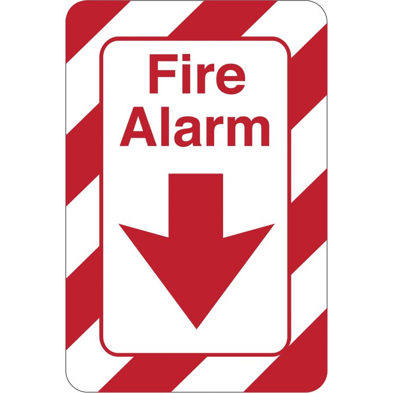 fire alarm 9 x 6 facility sign sn403