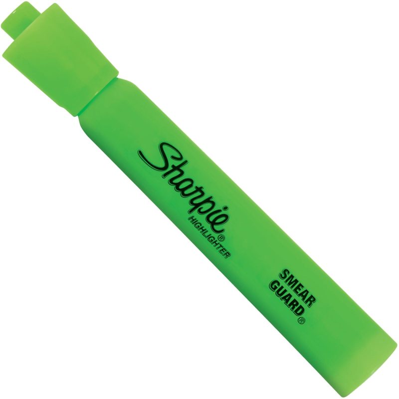 fluorescent green sharpie accent r highlighters mk601fgn