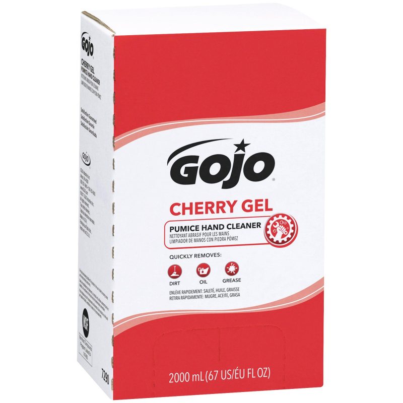 gojo r cherry gel pumice hand cleaner 2000 ml gojo7290