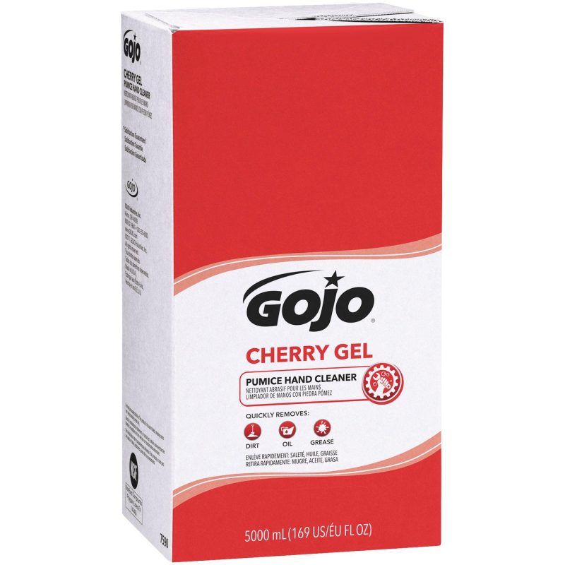 gojo r cherry gel pumice hand cleaner 5000 ml gojo7590