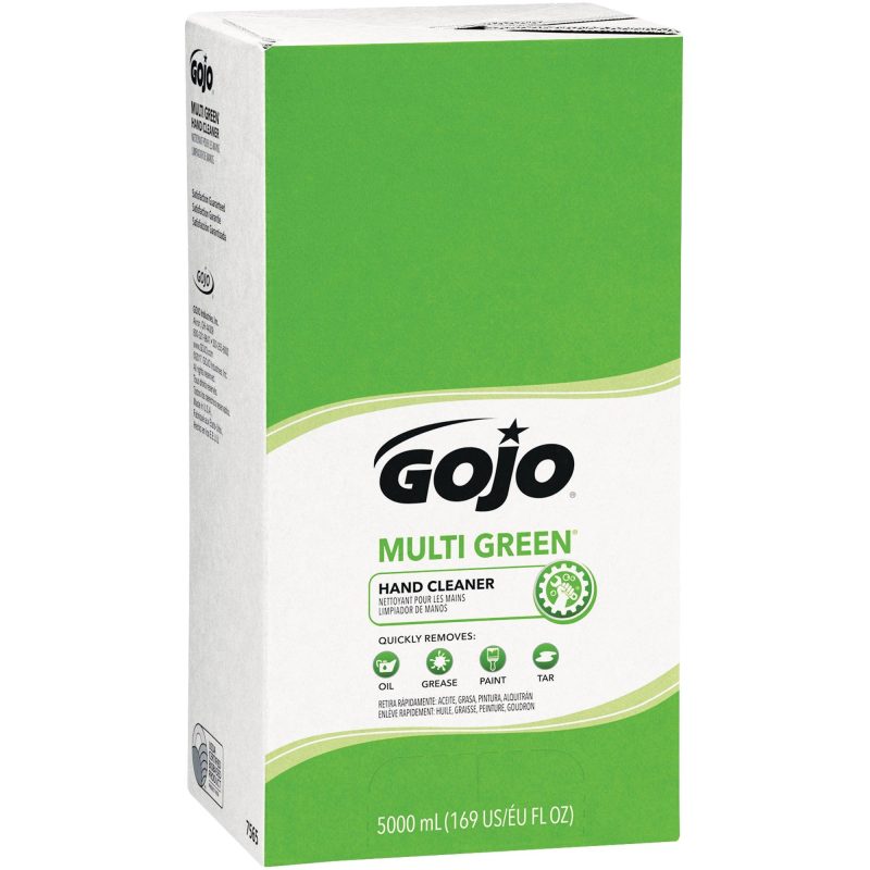 gojo r multi green r hand cleaner refill box 5000 ml gojo7565