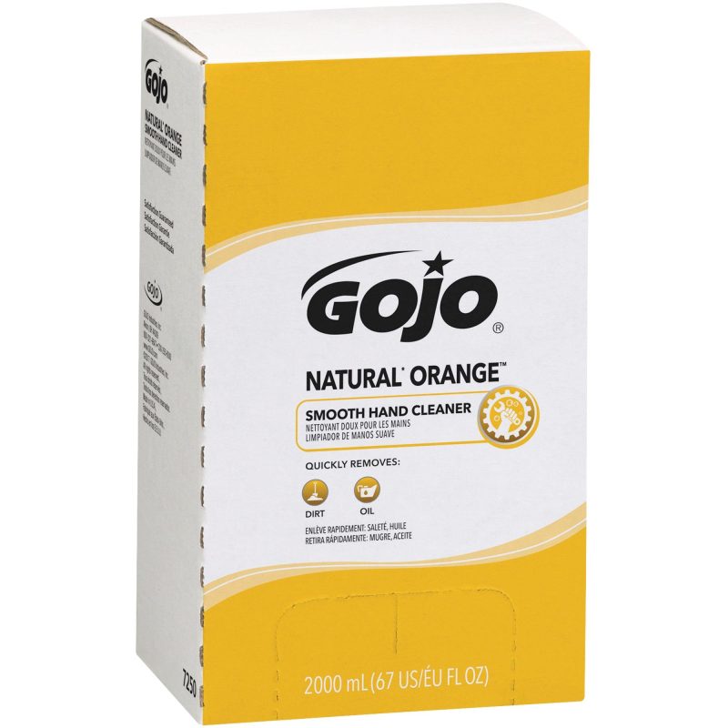 gojo r natural orangetm smooth hand cleaner refill box 2000 ml gojo7250