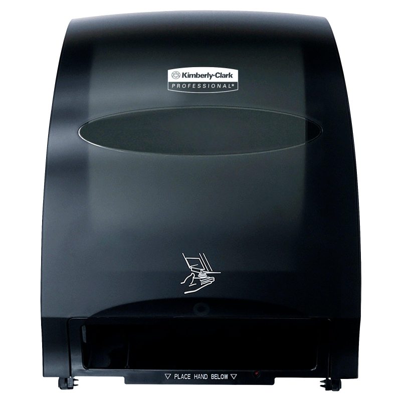 kimberly clark r automatic paper towel dispenser black ttd123