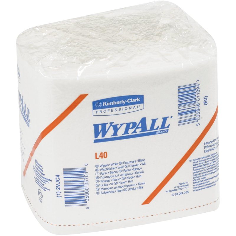 kimberly clark r wypall r l 40 14 fold all purpose wipers bulk pack kw106