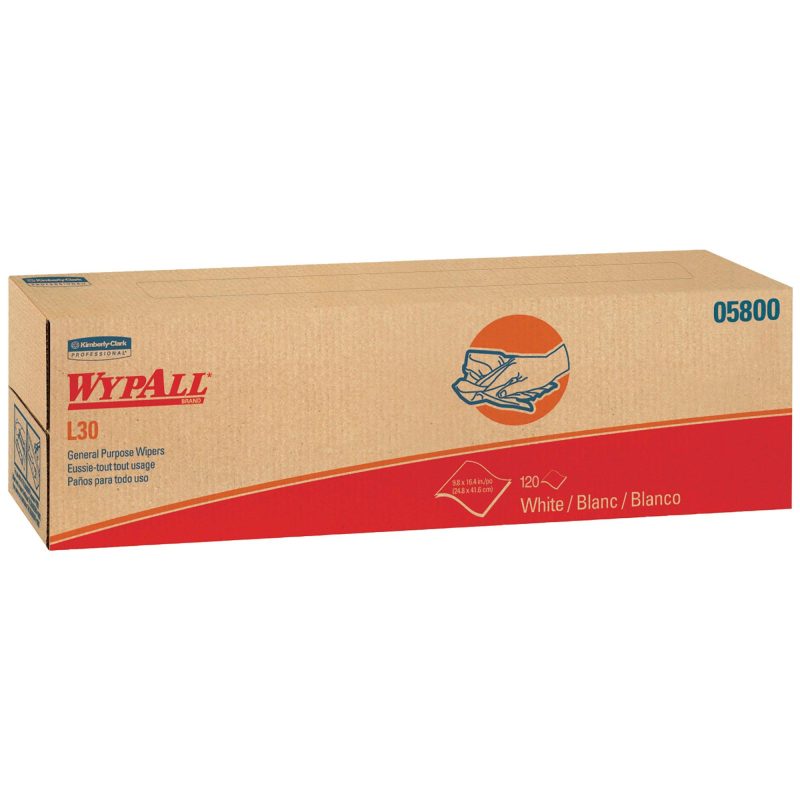 kimberly clark r wypall r l30 economy 16 4 x 9 8 wipers dispenser box kw112