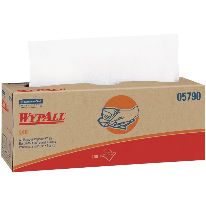 kimberly clark r wypall r l40 16 4 x 9 8 all purpose wipers dispenser box kw114